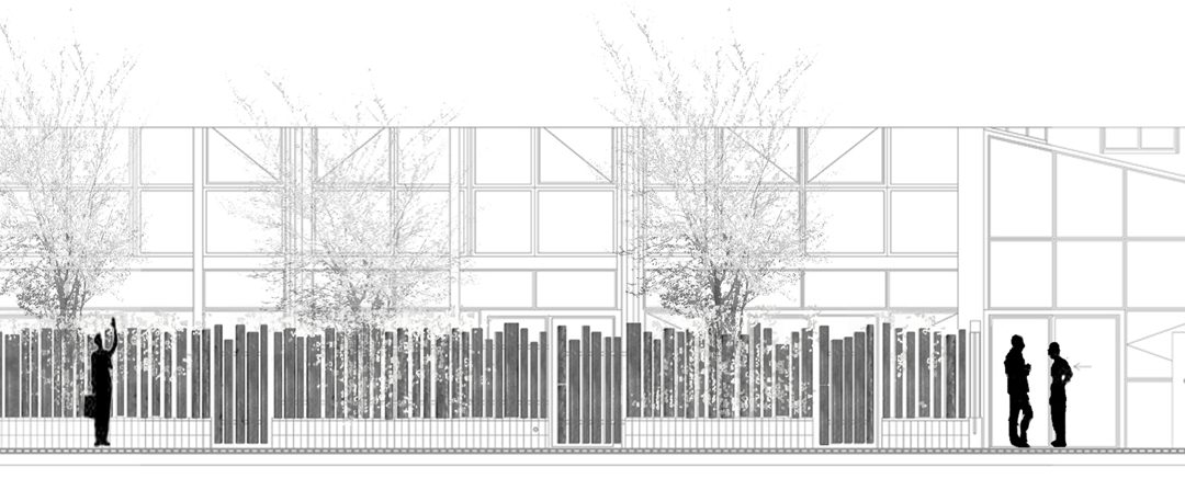 Maîtrise d&rsquo;oeuvre des espaces extérieurs de 4 loft /Paris // 2011